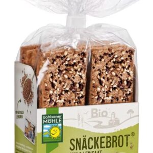 Paine bio crocanta cu chia si seminte de in, 200g Bohlsener Muhle