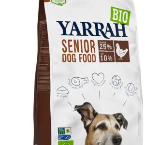 Hrana uscata bio pentru caini senior, cu pui, 25% proteina si 10% grasimi, 2kg Yarrah