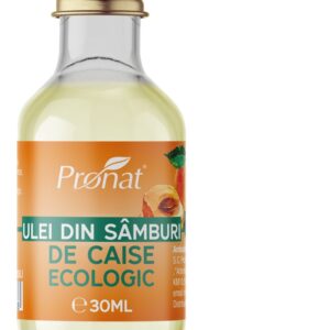Ulei bio din samburi de caise, 30ml Pronat