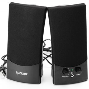 BOXE 2.0 SPACER, RMS: 3Wx2, control volum, mufa casti, black, USB power (SPB-217)