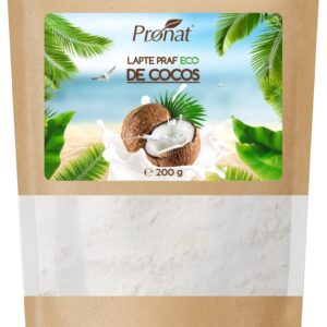 Lapte praf bio de cocos, 200g Pronat