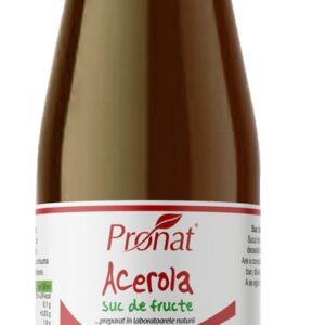 Suc de acerola 100%, bio, 330ml Medicura