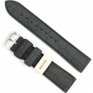 Curea de ceas Morellato CrocoRubber Silicon Black 20mm A01X4512187819CR