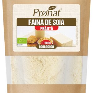 Faina de soia bio, prajita, 500g Pronat