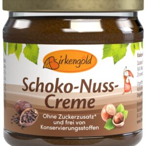 Crema de cacao si alune de padure, 170g Birkengold