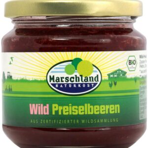 Gem de afine rosii bio 220g Marschland Naturkost