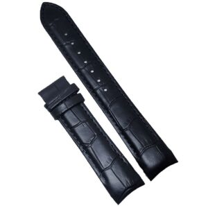 Curea de ceas din piele neagra TISSOT WZ763 16mm 18mm 19mm 20mm 21mm 22mm 23mm 24mm