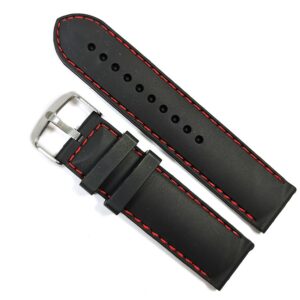 Curea pentru ceas din Silicon Negru 20mm 22mm 24mm 26mm WZ750