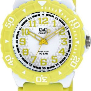 Ceas Damă Q&Q by Citizen VQ58J006Y – Minimalism Modern în Nuanțe de Galben Solar