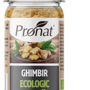 Ghimbir bio, macinat, (pudra) 35g Pronat