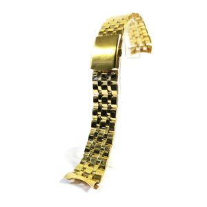 Bratara de ceas Aurie din Otel Inoxidabil - Capete Curbate - 20mm - WZ4626