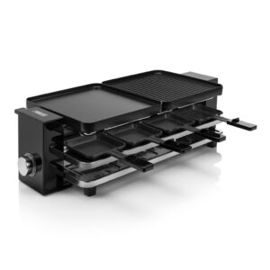 Gratar raclette Princess Piano Black 162925, 1200 W, 8 persoane