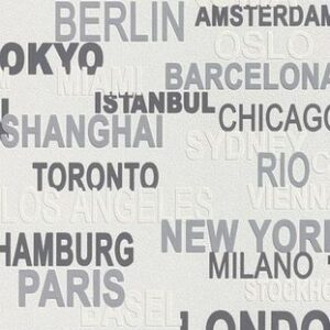 Tapet cu denumiri de orase D766707I