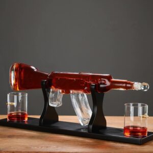 Set Decantor „Kalashnikov Edition” – Lux și Originalitate pentru Băuturi Fine (1000 ml)