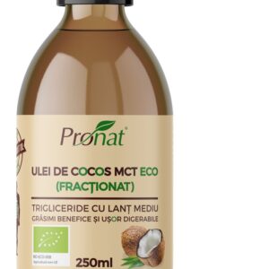 Ulei de cocos MCT bio 250ml Pronat