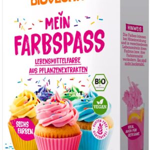 Bucuria culorilor Colorant bio pentru prajituri, 6x8g Biovegan