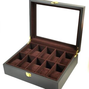 Cutie Neagra pentru 10 ceasuri cu interior mov