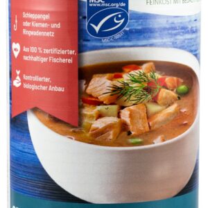 Supa crema de somon salbatic cu legume fine de gradina, bio, 400ml Fontaine