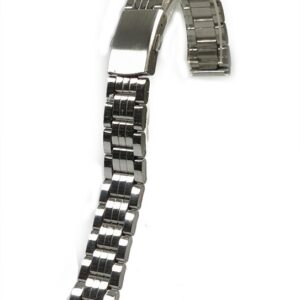 Bratara de ceas Argintie cu butoane laterale 16mm MT4760