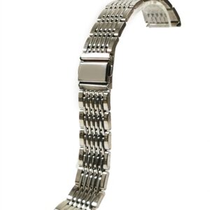 Bratara de ceas Argintie cu butoane laterale 20mm MT4764