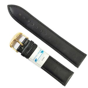 Curea ceas piele naturala neagra 22mm Matteo Ferari WZ4776