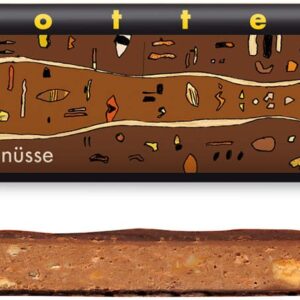 Bio + fair ciocolata neagra cu lapte, umpluta cu nuci, 70g Zotter