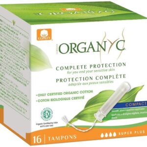 Tampoane Organyc SUPER PLUS din bumbac organic, cu aplicator 16 buc Organyc