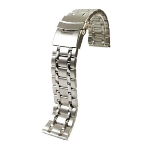 Brățară Ceas „Titan Link” – Oțel Inoxidabil Argintiu, Model Masiv (24mm)