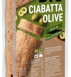 Ciabatta bio fara gluten, cu masline, 180g Schnitzer gluten free