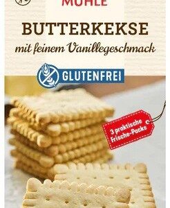 Biscuiti bio cu unt si aroma fina vanilie, fara gluten, 130g Hammer Muhle