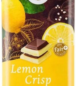 Ciocolata alba si neagra cu lamaie, crocanta, bio si fairtrade, 80g GEPA