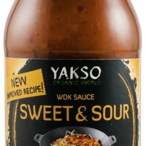 Sos bio pentru wok, dulce-acrisor, 240ml Yakso