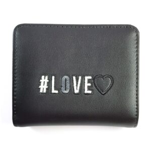 Portofel Damă Love Moschino Black Gold – Eleganță și Funcționalitate JC5538