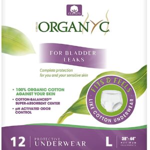 Lenjerie intima de protectie pentru incontinenta urinara, 12 buc. marimea L, Organyc