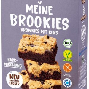Mix bio pentru Brookies, Brownies cu biscuiti, vegan, 320g Biovegan