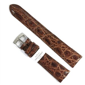 Curea de ceas Morellato Amadeus Brown din piele de crocodil - 12mm, 14mm, 16mm, 18mm, 20mm, 22mm