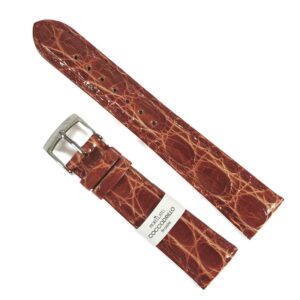 Curea de ceas Morellato Amadeus Tan din piele de crocodil - 12mm 14mm 16mm 18mm, 20mm, 22mm
