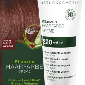 Vopsea de par crema, Rosu vin 220, 150ml Logona