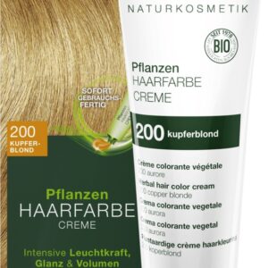 Vopsea de par crema, Blond cupru 200, 150ml Logona