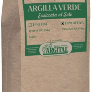 Argila verde activa, pentru uz intern, 20kg Argital