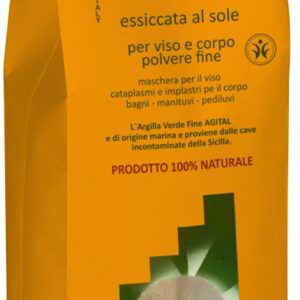 Argila verde pentru uz extern pulbere fina 1kg Argital