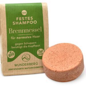 Sampon solid bio cu urzica, 48g Wunderberg