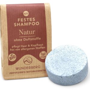 Sampon solid bio natural, 48g Wunderberg