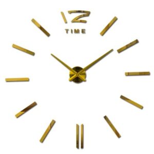 Ceas de perete DIY Auriu / Argintiu