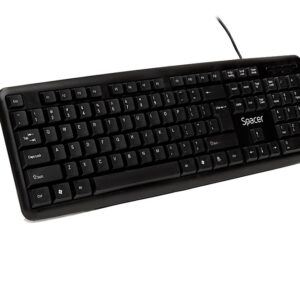 Tastatura SPACER SPKB-520, USB, 104 taste, US layout, Black (SPKB-520)