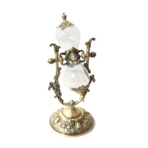 Clepsidra cu cadru din alama cu nisip alb