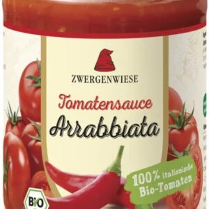 Sos bio de rosii Arrabbiata 340g Zwergenwiese