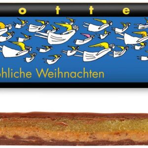 Bio & Fair ciocolata neagra cu lapte umpluta cu martipan si nuga de alune de pădure cu scortisoara, 70g Zotter