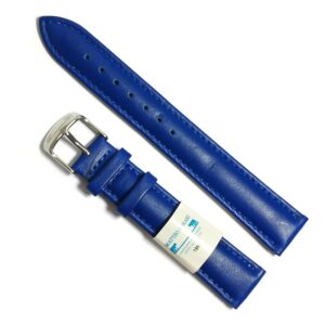 Curea de ceas din piele naturala Matteo Ferari Albastra 12mm, 14mm, 16mm, 18mm, 20mm, 22mm, 24mm WZ5145