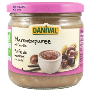 Crema bio de castane cu vanilie, 380g Danival
